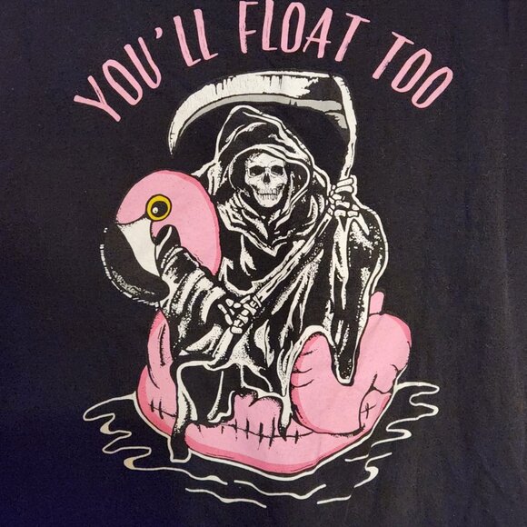 💀 Retrofit You'll Float Too Reaper Flamingo Muscle Tank XL 💀 - Picture 4 of 5